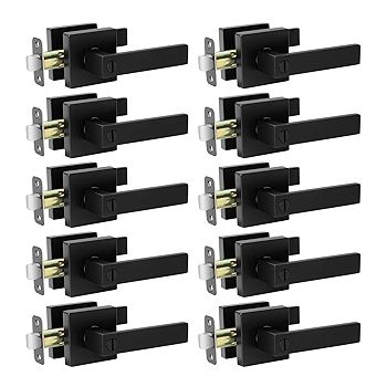 AIKKIL 10件装黑色室内隐私门把手套装