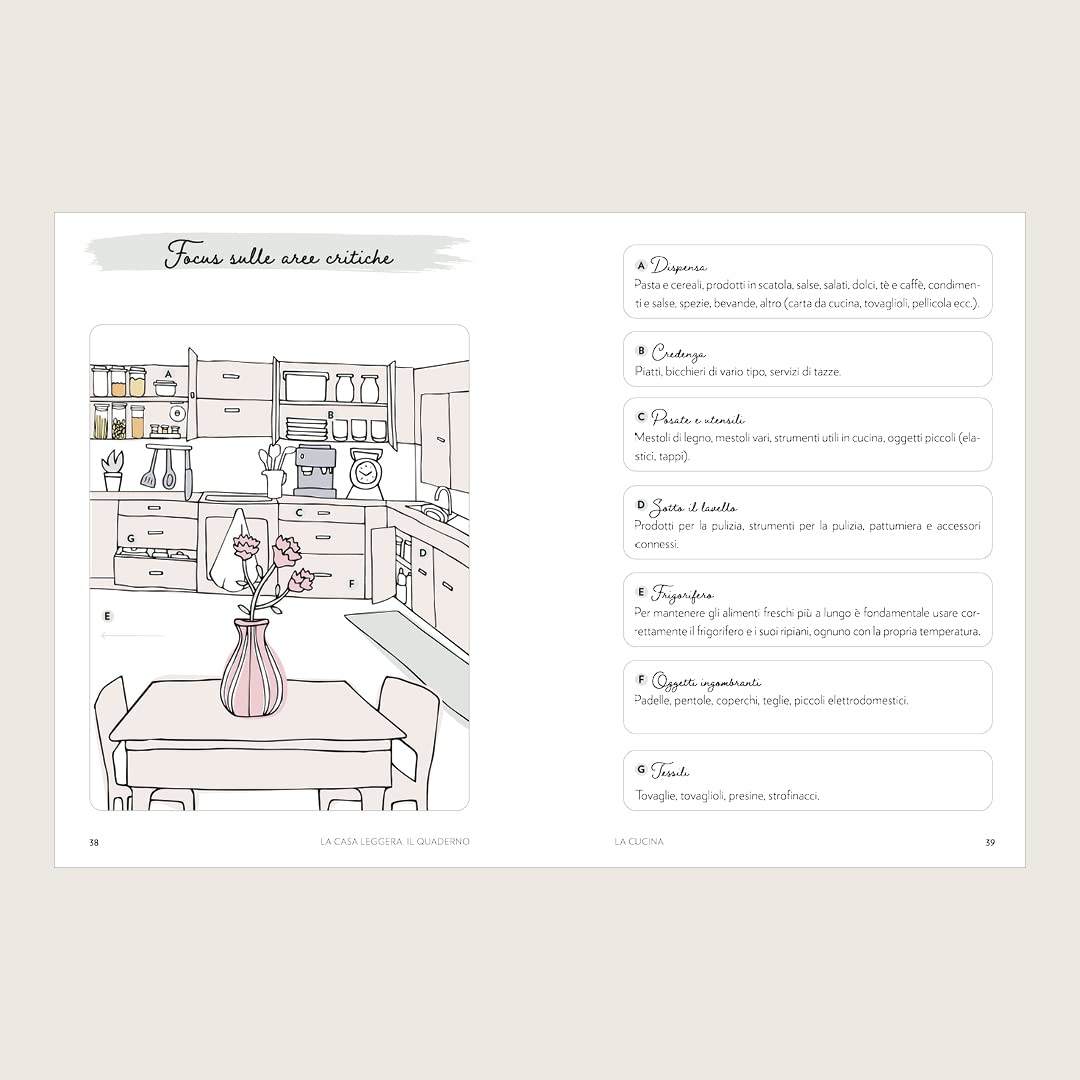 La casa leggera. Il quaderno. Strumenti e attività per una casa organizzata. Ediz. illustrata
