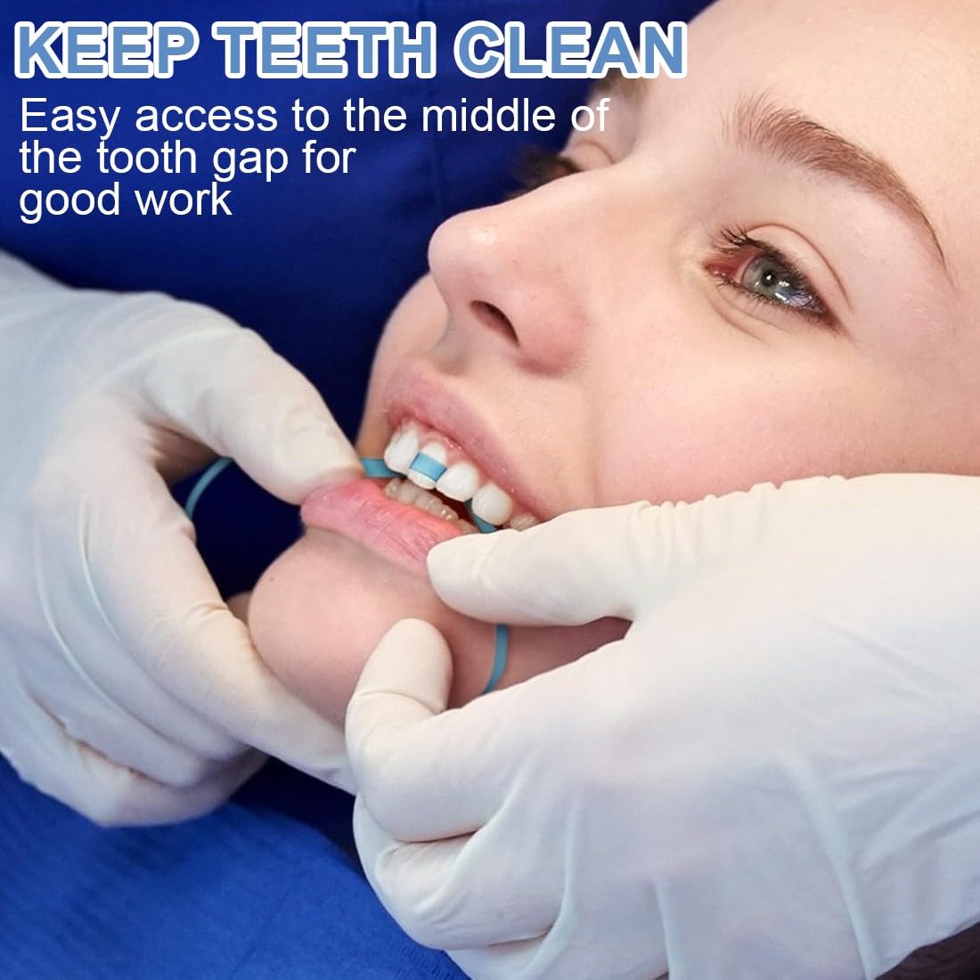 Papel De Lija Dental 6 Metros Doble Cara, Lima Dental Para Dientes, Herramienta Cuidado Bucal Limpieza Profunda 30μ