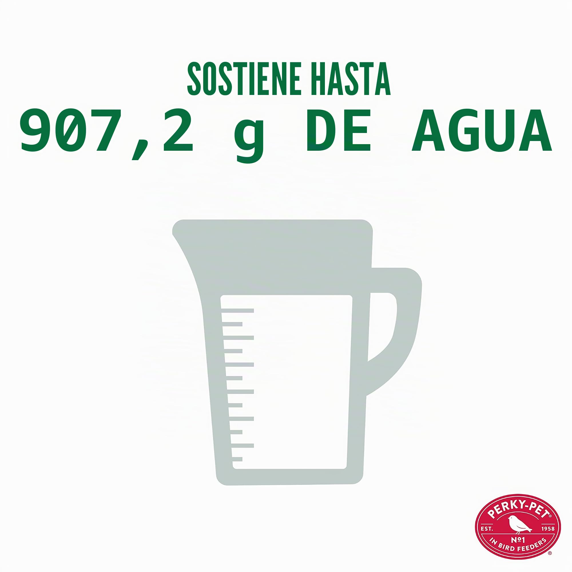 Opus [Perky-Pet] Bebedero para pájaros Tarro de cristal 783
