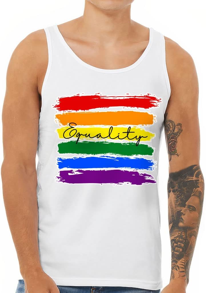 Equality Tank - Pride Rainbow Workout Tank - LGBTQ Jersey Tank