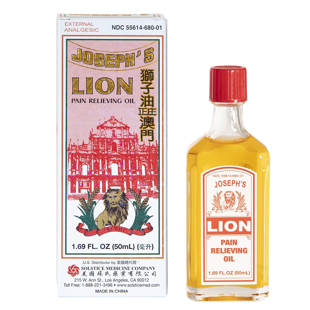 Joseph's Lion Pain Relieving Oil (Shi Chi Oil) (1.69 fl oz) (1 Bottle) (Solstice)