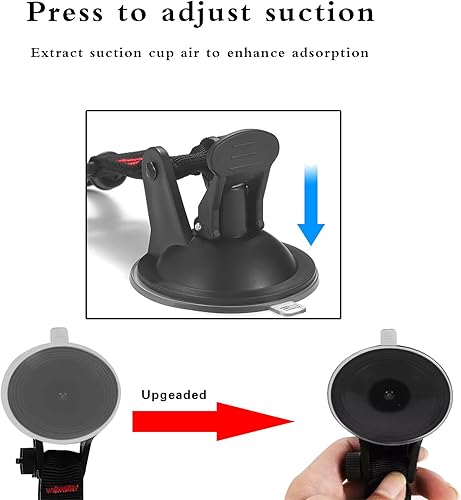 Miniatura 4 de Crynod Paquete de 4 ganchos de ventosa resistentes, ganchos de 7.0 x 2.7 pulgadas, accesorios de lona de amarre para campamento de automóviles,