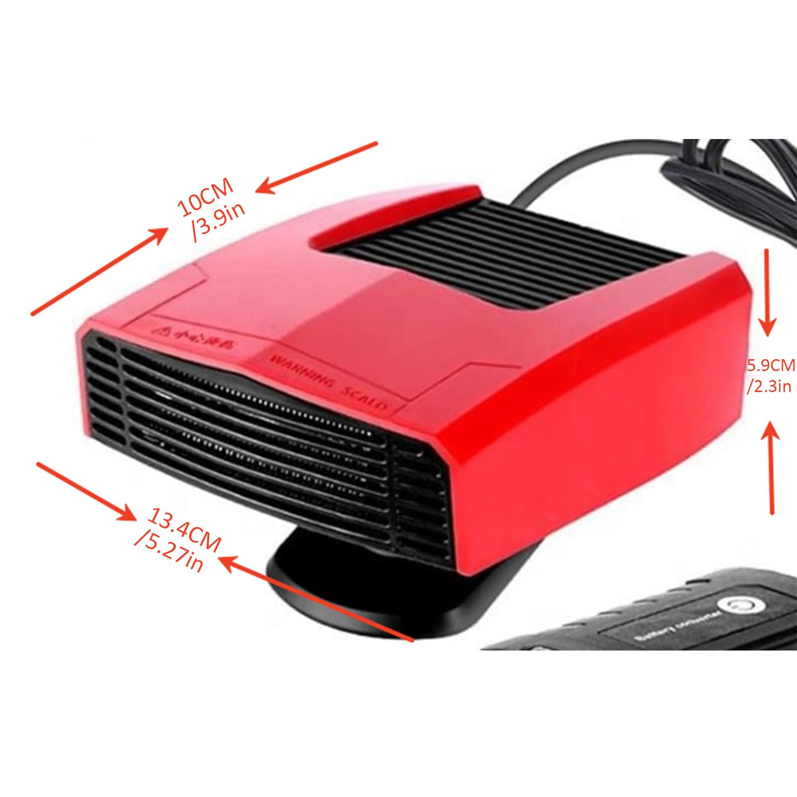 Desempañador de Calentador eléctrico portátil para Parabrisas de vehículo, diseño inalámbrico, también Funciona Ventilador de refrigeración, Calentador Espacial Alimentado por batería