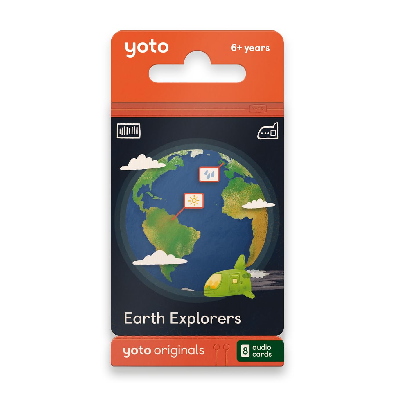 Yoto Earth Explorers  8 Kids Audio Cards for Use with Player & Mini All-in-1 Audio Device, Educational Screen-Free Listening with Fun Stories for Learning & Interactive Quizzes, Ages 6+