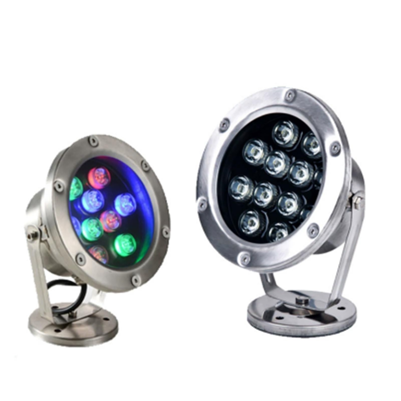 Lampada da stagno a LED impermeabile IP68 Faretto subacqueo da 24 V Lampada da fontana a bassa tensione for piscina da giardino Paesaggio esterno(Green,6W)