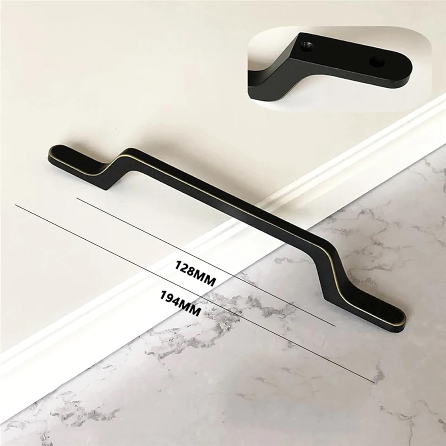 96-224mm Door Handles for Cabinets and Drawers Furniture Knobs Handle Wardrobe Kitchen Cupboard Pulls Hardware 1Pcs (Color : 5 Size as Shown in Figure 2)