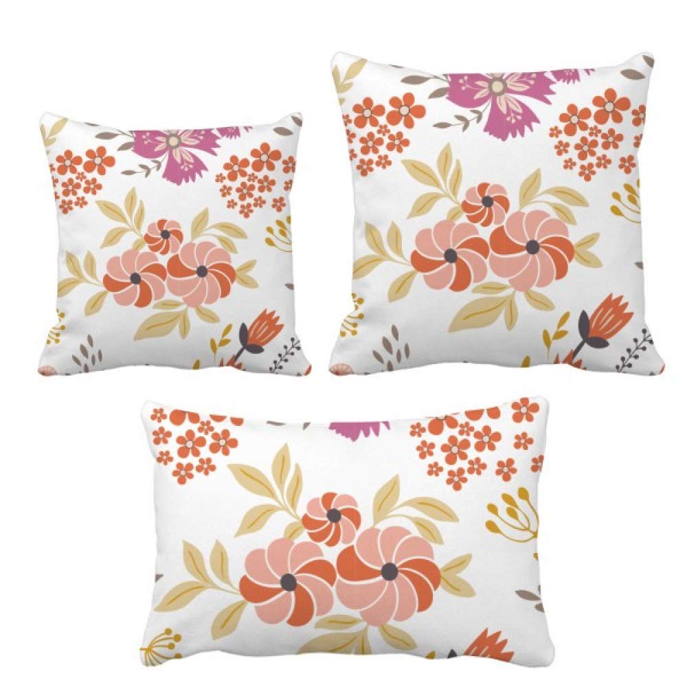 Coussin ensemble insérer de fleur décoratif pour canapé et sofa de salon moderne