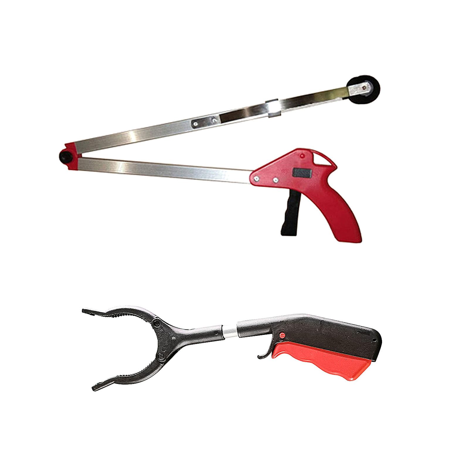 Kalttoy Multicolor Lightweight Foldable Litter Picker With Spring Mechanism Comfortable Trash Tongs