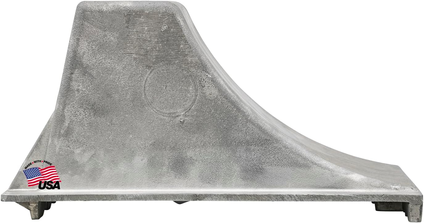 Buyers Products WC1588 Aluminum Wheel Chock, 8.5 x 15 x 8.25 Inch, Steep Slope Chock for Tractors, Trailers and Vehicle Maintenance and Storage, Includes Extra Strength Rugged Teeth