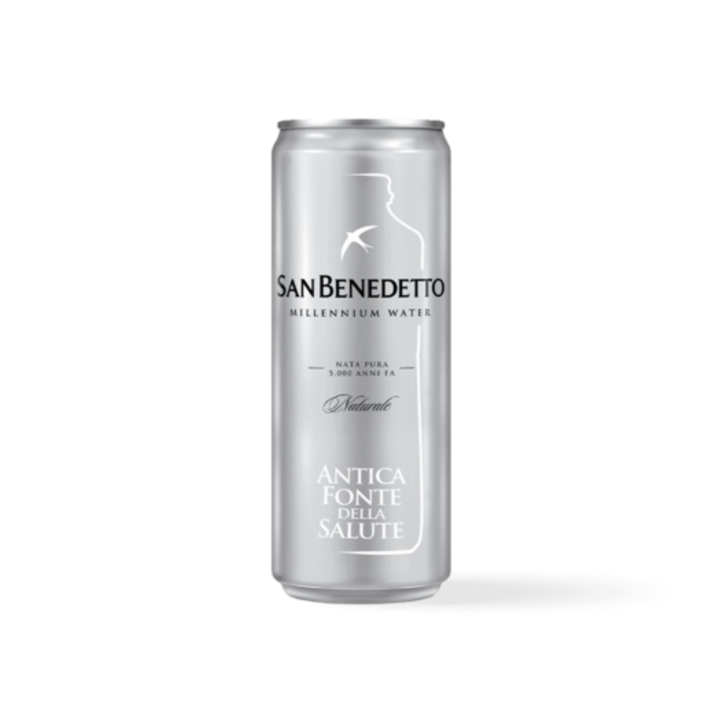 Acqua San Benedetto Minerale Naturale Antica Fonte della Salute | Premium Water | Confezione da 24 Lattine da 330ml