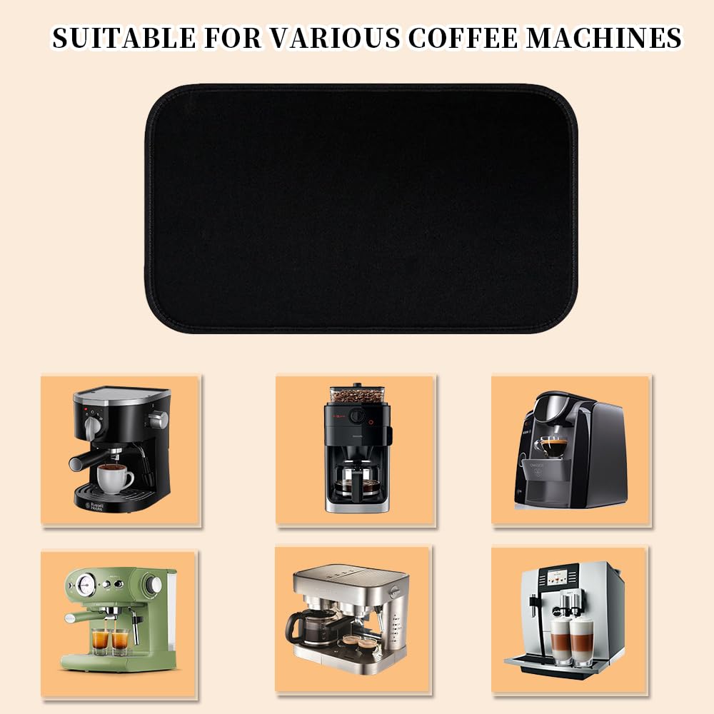 DAGORD Tapis Machine à Café Coulissant Antidérapant 44x28cm - Protection Plan De Travail
