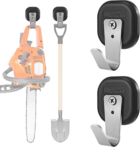 Miniatura 9 de Gancho magnético de alta resistencia mejorado, potente imán Versalite para herramientas para interiores y exteriores, escobas, colgador de abrigo