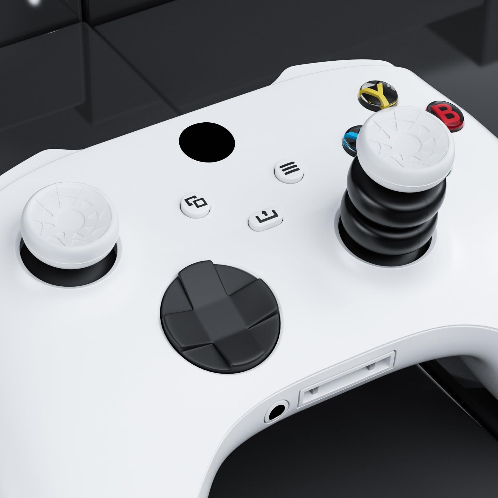 Set di 2 custodie per controller Xbox Series X/S e Xbox One S/X (Turbo bianco)