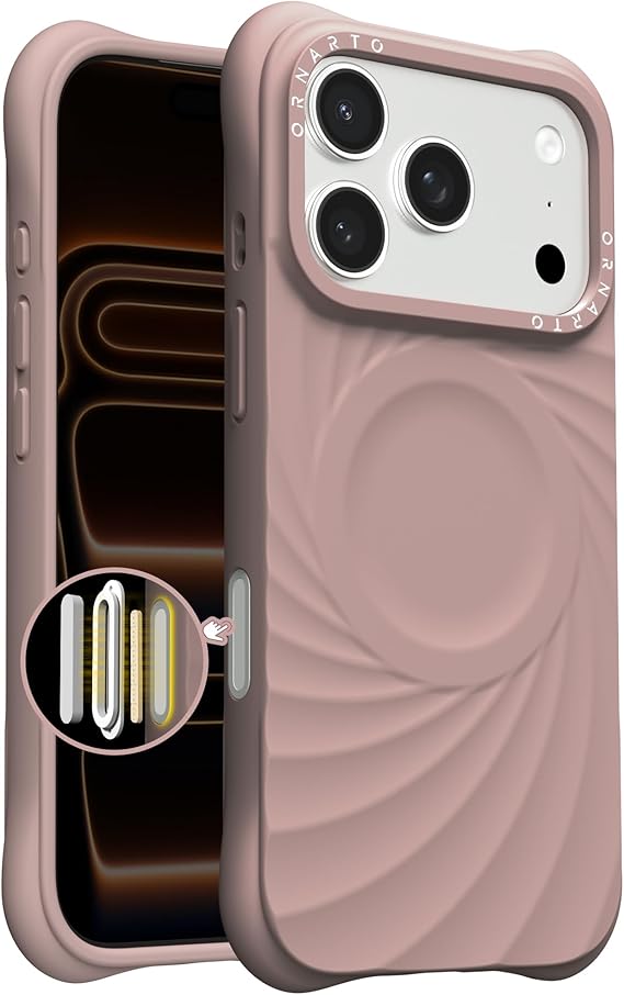 ORNARTO Vortuxe for iPhone 17 Pro Max Case with MIL-STD Protection