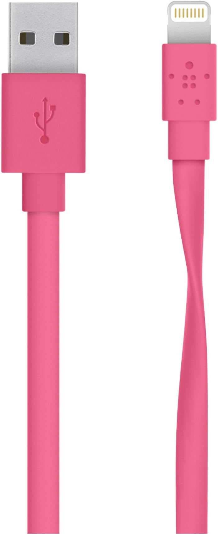 Belkin Apple Certified MIXIT 4-Foot Flat Lightning to USB Cable (Pink)