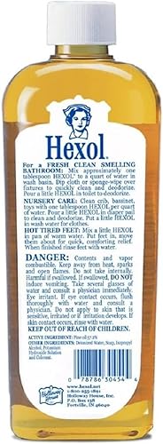 Miniatura 10 de Hexol Limpiador y desodorante general concentrado Deoderant, 16 onzas líquidas, 6 botellas, 96 onzas líquidas