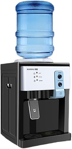 Miniatura 1 de Dispensador de enfriador de agua de carga superior, capacidad de 3 a 5 galones, refrigeración y calefacción eficientes, 3 ajustes de temperatura,