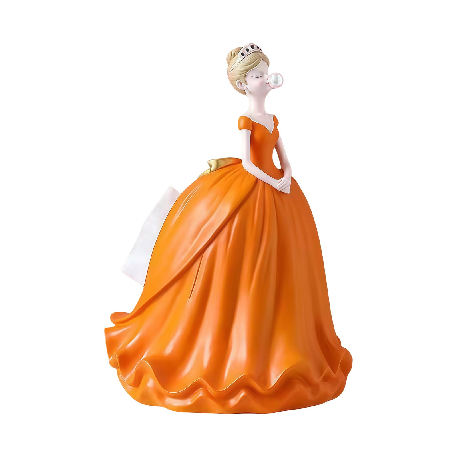 Nucelit Classical Home Decoration Resin Tissue Dispenser Shape Like Ball Gown Skirt Available in 6 Muted Tone Tissue Organizers Lavishness Home Decors Box