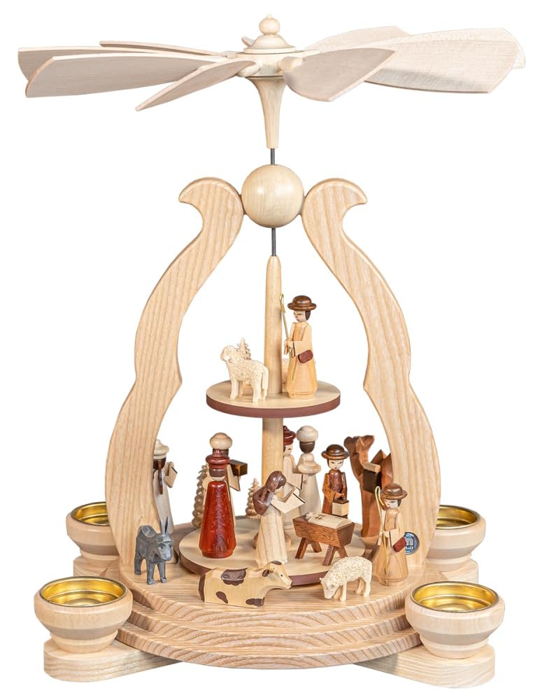 Müller Bogenpyramide Heilige Geschichte 34cm Erzgebirge