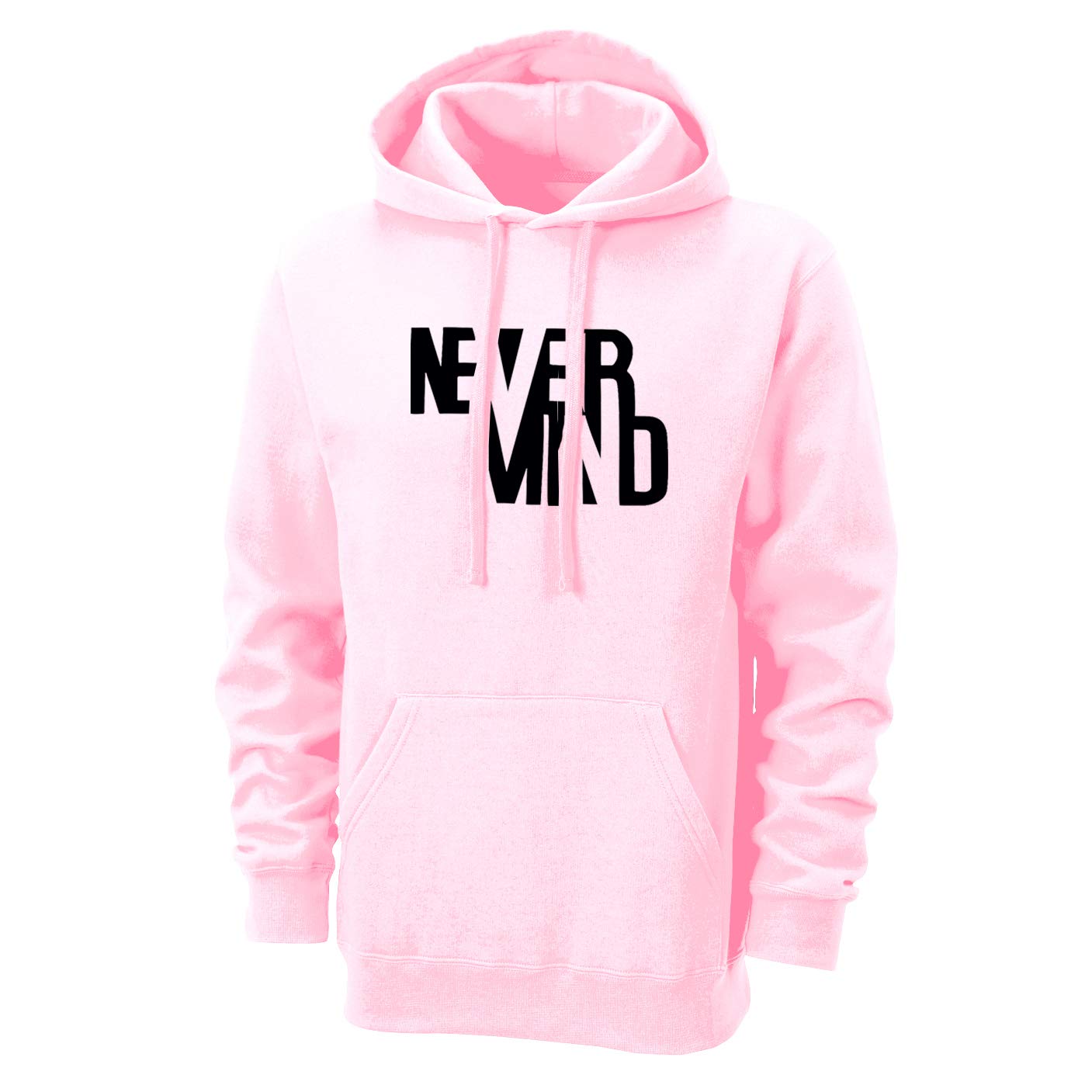 more & more Unisex-Adult Cotton Hooded Neck Never Mind Printed Hoodie-picture-35