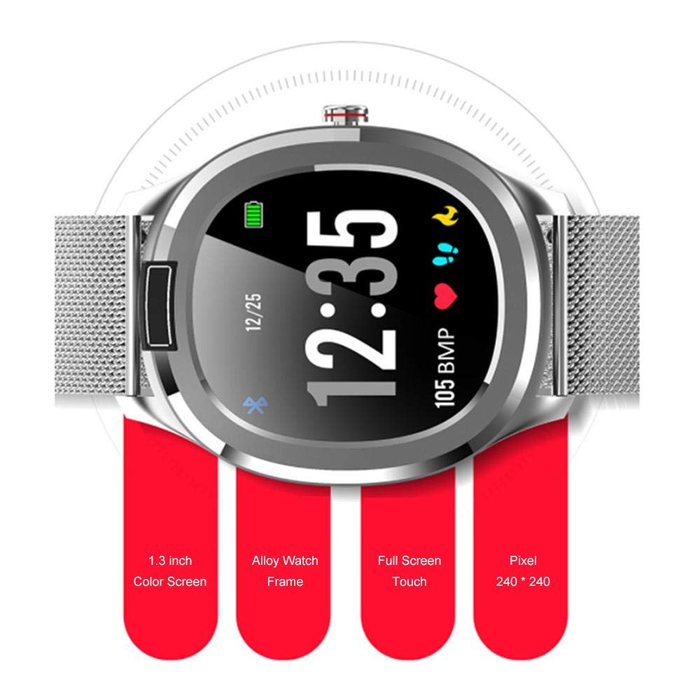 Monitor aktywności z pulsometrem i monitorem snu, monitor aktywności z kolorowym wyświetlaczem Smart Watch, monitor ciśnienia krwi dla