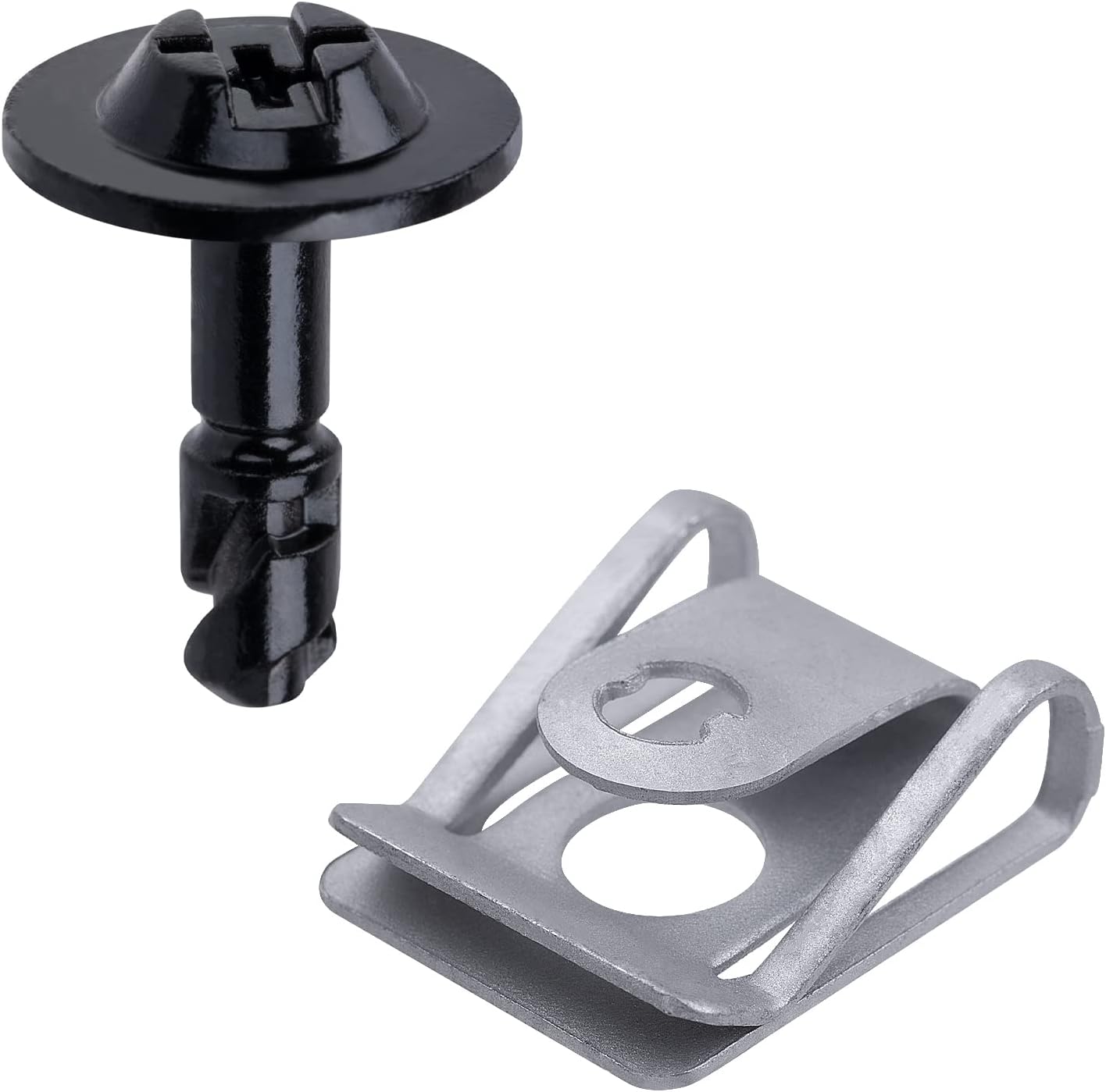 OAUTOO 10 Sets Under Tray Engine Cover U Nut & Screw Fasteners Compatible with Audi 8K0-805-121 8K0-805-922A