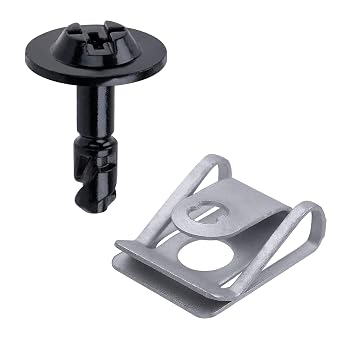 10 Sets Under Tray Engine Cover U Nut & Screw Fasteners Compatible with Audi 8K0-805-121 8K0-805-922A