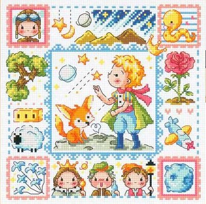 Amazon | クロスステッチキット/おとぎ話/21種類 (3224おとぎ話（星の