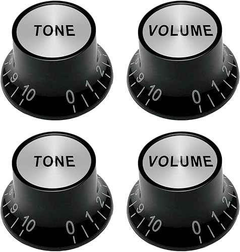 Sombrero de plástico estilo 2 volumen y 2 tonos de control de velocidad juego para Gibson Les Paul guitarra eléctrica reemplazo negro disponible en Yaxa Costa Rica