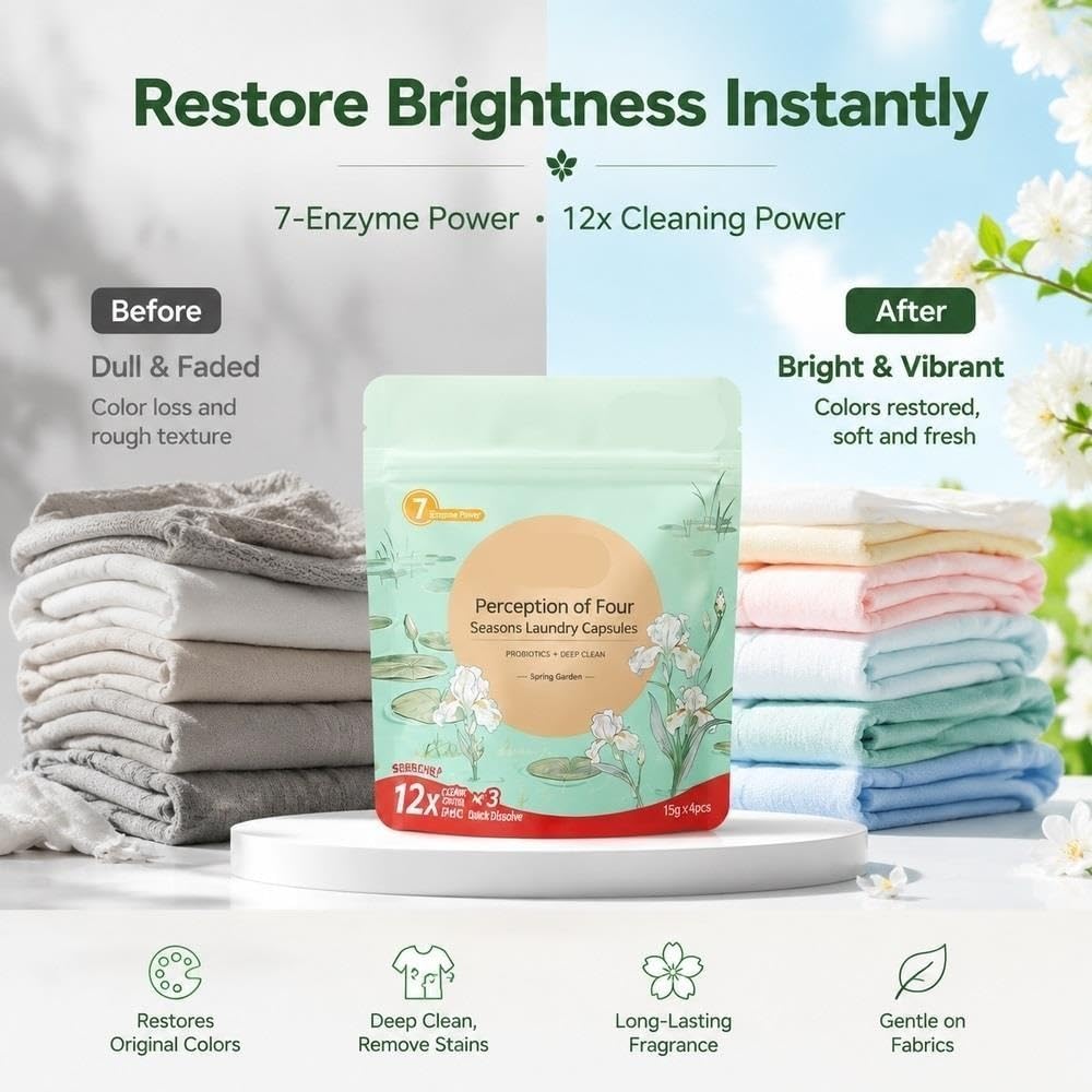 Juego de cápsulas de detergente for ropa y potenciador de aroma