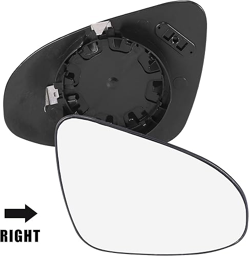 Miniatura 2 de X AUTOHAUX Espejo retrovisor derecho no calentado para automóvil con placa de respaldo 879080D590 para Toyota Yaris 2012-2017