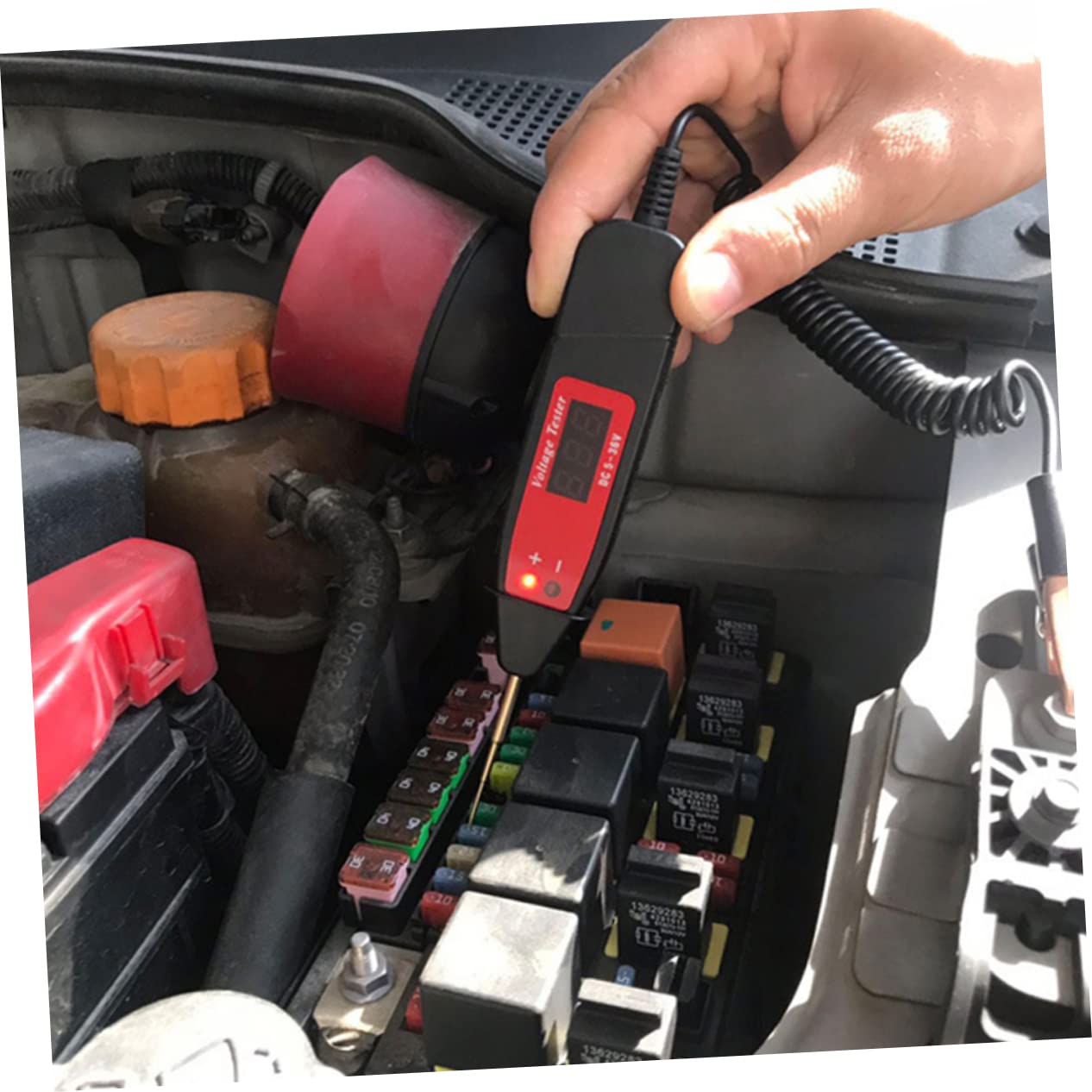 UKCOCO 5 Pezzi Tester Di Circuito Tester Elettrico Penna Circuito Tester Di Luce Digitale Tester Di Corrente Automobilistica Tester LED Tester Elettrico Lcd Digitale Display Digitale