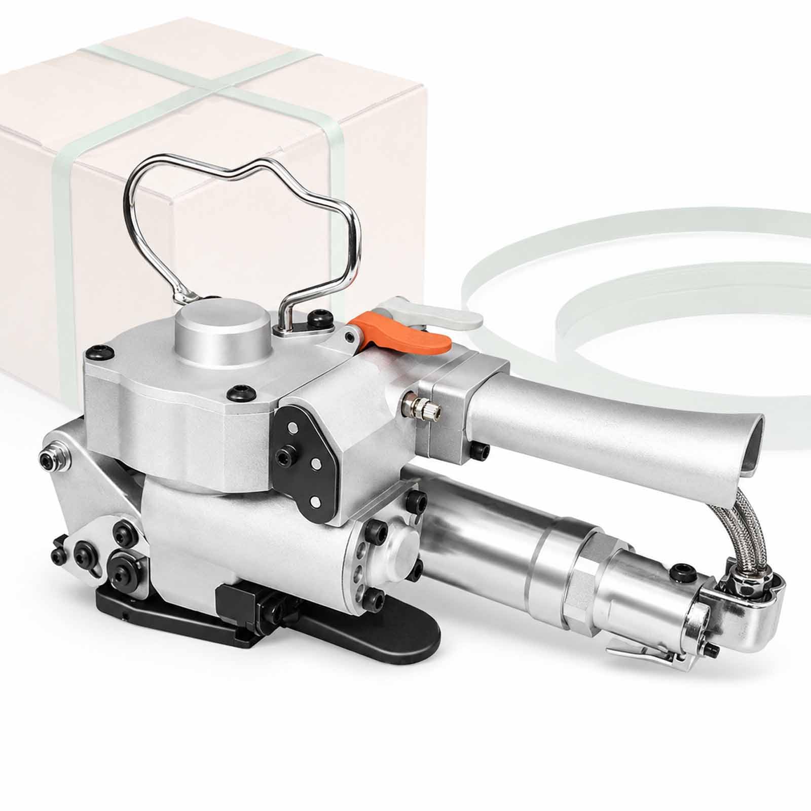 GCYXUC Pneumatic Strapping Tool A19, Automatic Tensioning Tool, 13-19 Mm Width And 0.5-1.2 Mm Thickness, 3500n Buckle-free Banding Tool, For Pp/pet Straps