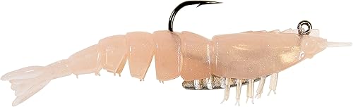 Z-Man EZ ShrimpZ - Paquete de 4 cebo para camarones de plástico suave sin aparejos de 3.5 pulgadas