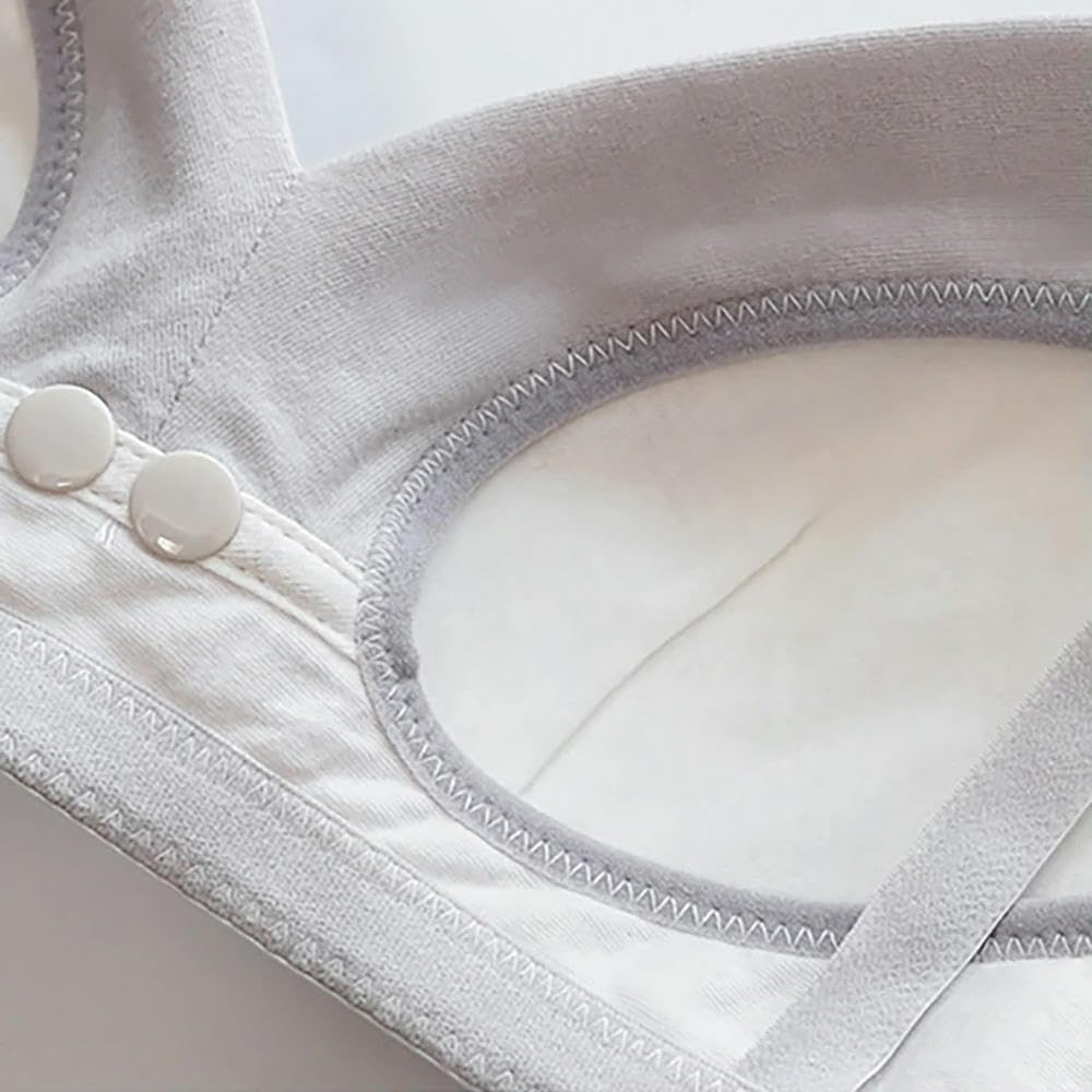 ZBDP - Elegante brasier de lactancia con ribete de encaje y copas de apoyo para mujeres embarazadas y lactantes, combina comodidad y estilo diario
