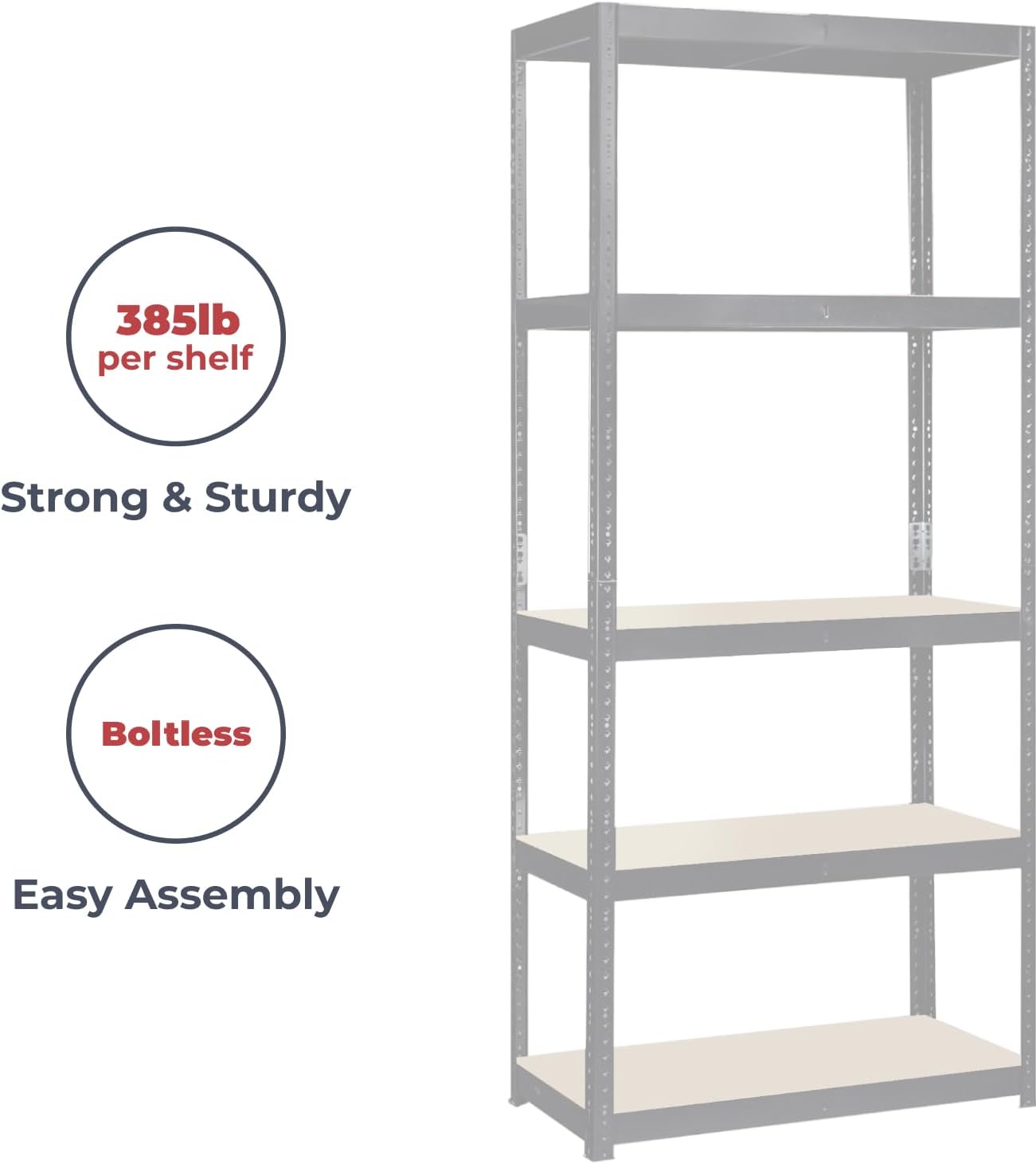 Garage Workbench & Shelving: 35 high x 47 Wide x 24 deep | Heavy Duty Racking Shelves for Storage, Black 2 Tier (660 bs Per Shelf), 1321 lbs Total Capacity|for Workshop, Shed, Office|5 Year Warranty