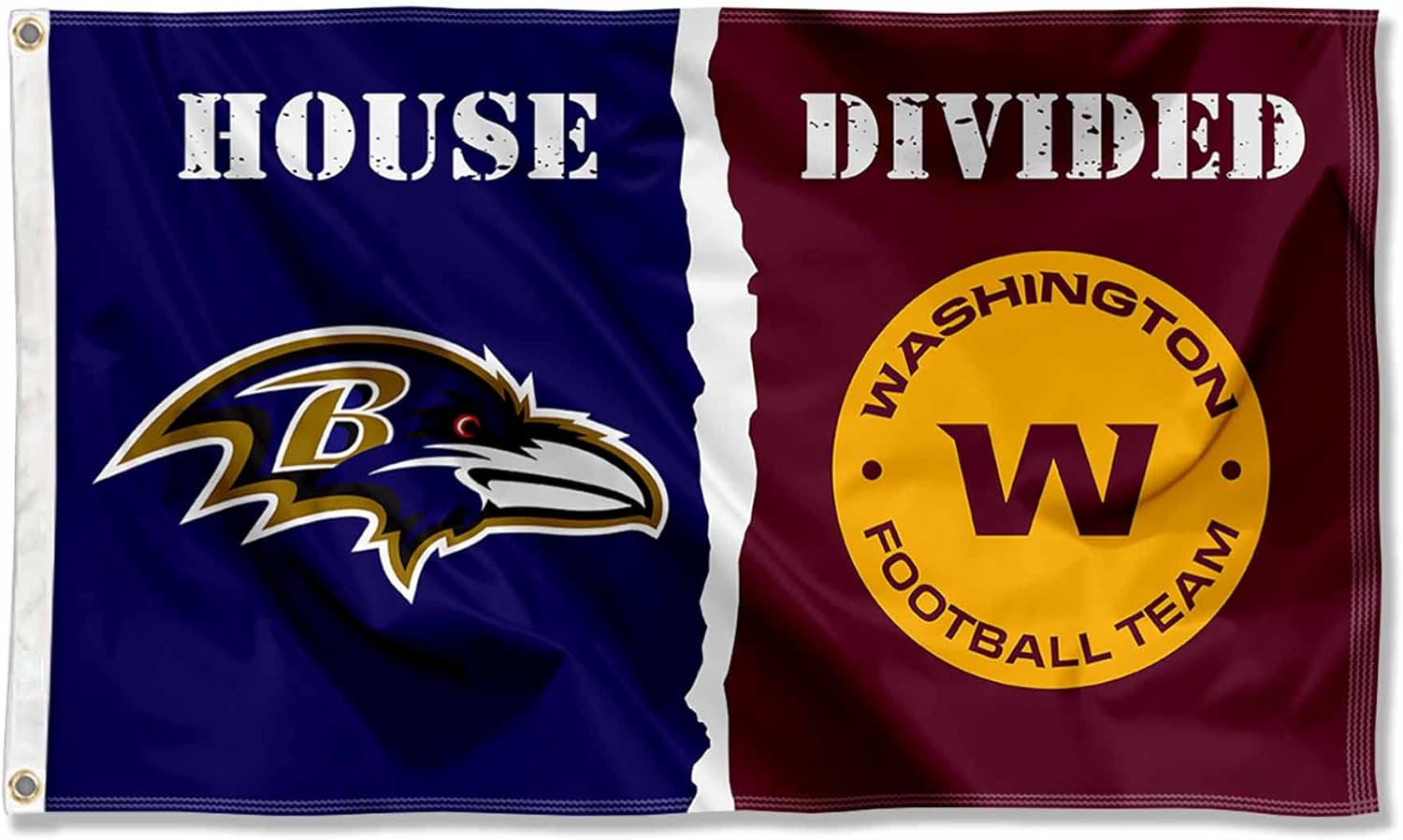 Baltimore and Washington House Divided Flag Rivalry Banner