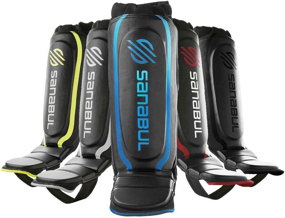 Sanabul Essential Hybrid Kickboxing MMA Shin Guards : Sports & Outdoors