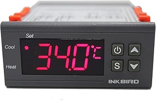 Inkbird Temperature Controller ITC-1000F 12V Digital Thermostat Heating Cooling Dual Relays Sensor