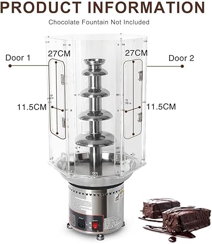 Miniatura 4 de Cubierta de fuente de chocolate de 4 a 7 niveles, cubierta de torre de fusión de fuente de chocolate de PVC, a prueba de polvo y viento, para
