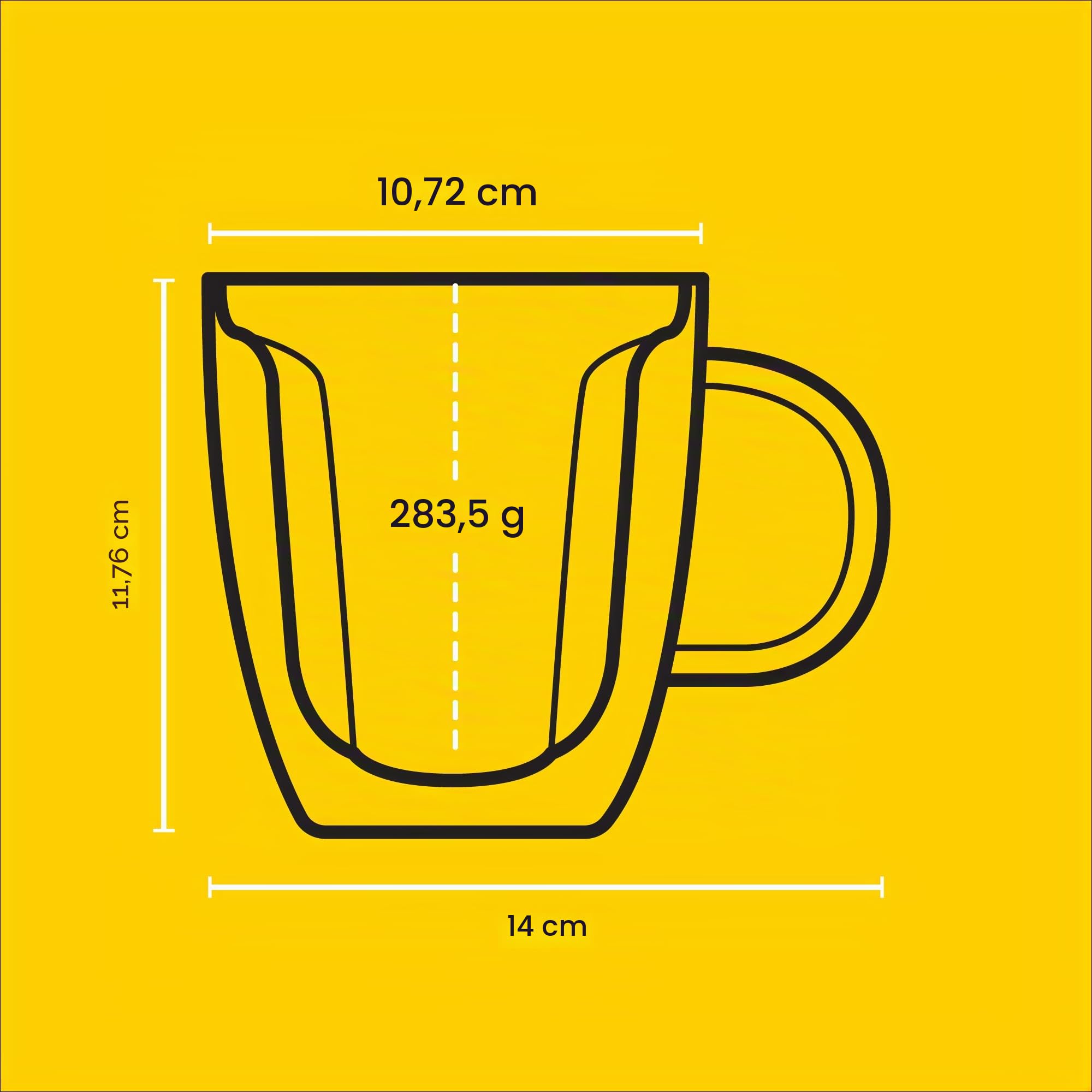 JoyJolt Disney Mickey Mouse 3D Glastassen 2er Set, 283.5 g Isolierte Doppelwand Glas Kaffeetassen mit 3D Design, Isolierte Disney Kaffeetasse Set, Einzigartige Tassen auch für Espresso