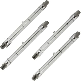 Industrial Performance Q500T3/CL 130V, 500 Watt, T3, Recessed Single Contact (R7S) Base Quartz Light Bulb (4 Bulbs)