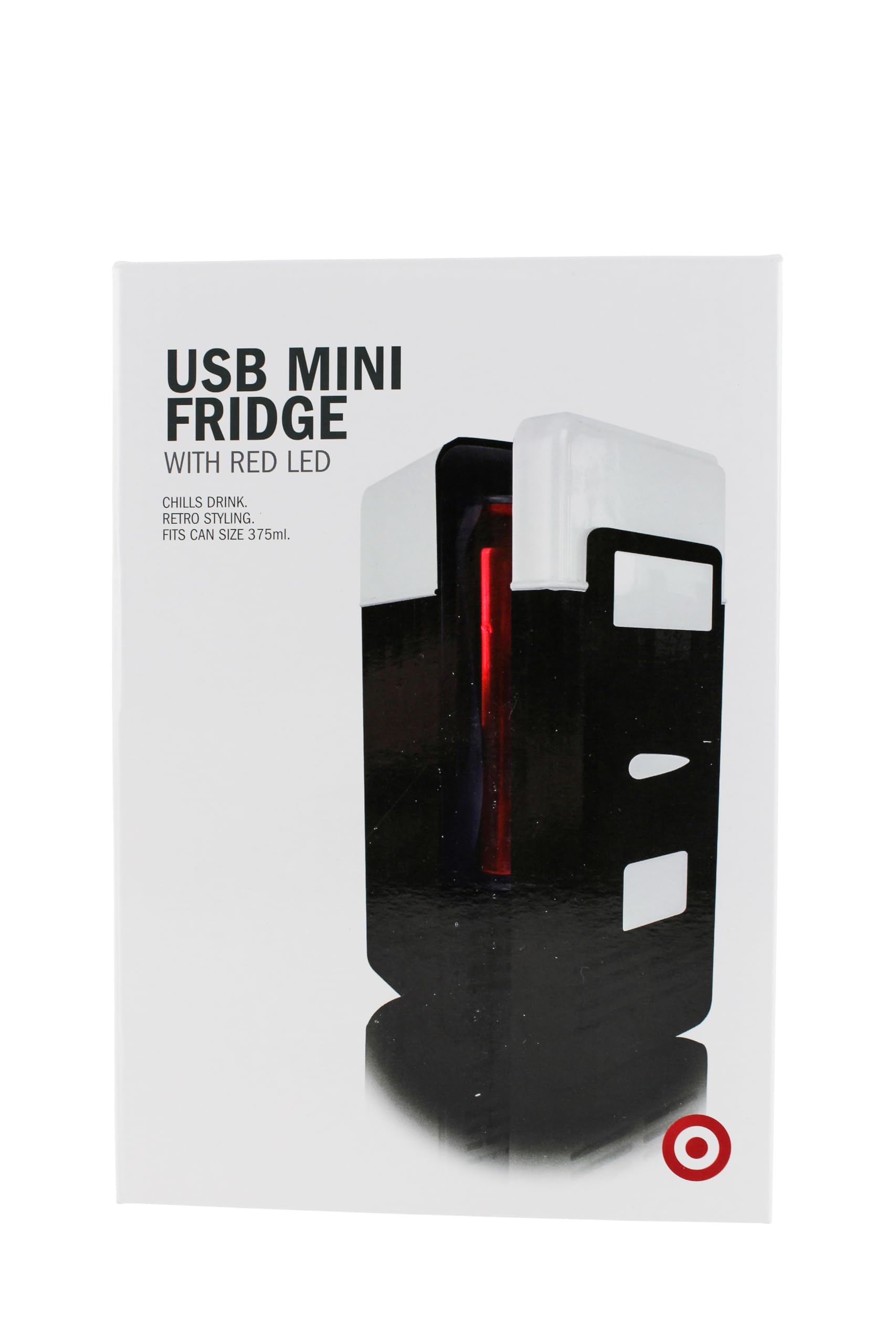 United Entertainment - Réfrigérateur de Bureau USB avec lumière LED - Noir