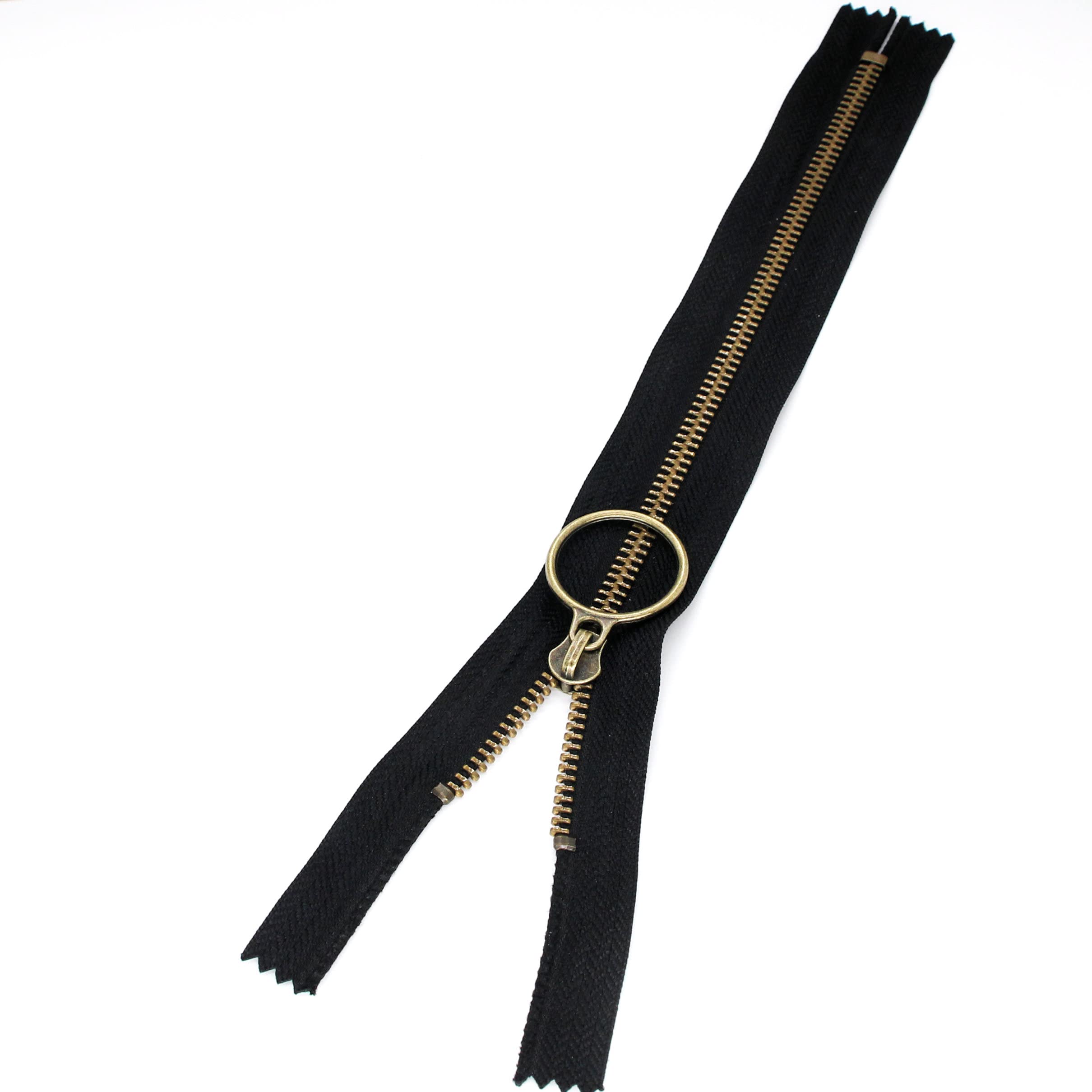 5# Metal Brass Zipper 8 Inch Colsed End Ring Slider 10PCS 20cm Black Metal Zippers for Sewing Jackets Pants Luggage Bags Pocket Boots Leekayer - Image 4