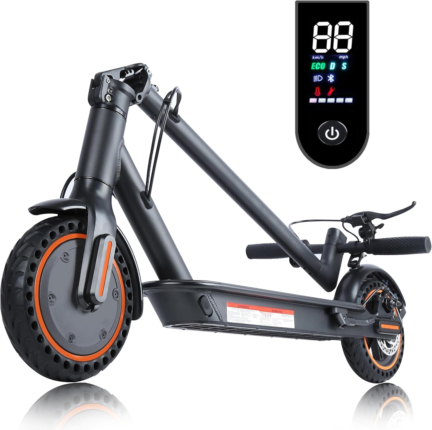 Monopattino Elettrico Adulto, 8.5" Monopattino Elettrico Pieghevole, Batteria da 10.4 Ah Autonomia di 30KM Velocità Massima 25 KM/H, Doppi Ammortizzatori, con Borsa