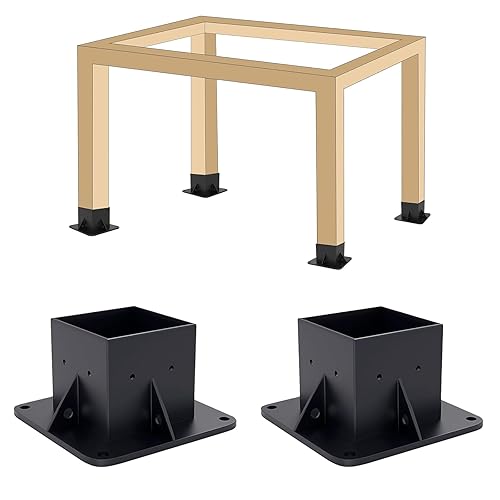 Base Gazebo Kit, Pergola Bracket Kit 2 Pack, 4x4 Brackets