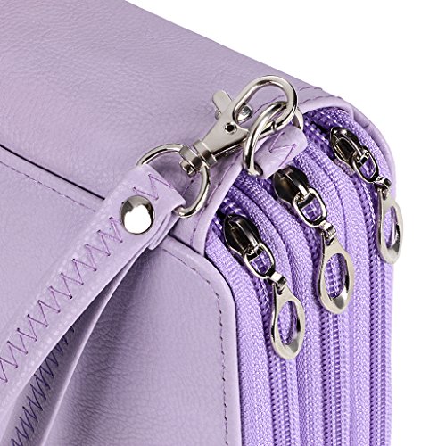 Btsky BTSKY-OF0200001 Deluxe Pu Leather Pencil Case For Colored Pencils - 120 Slot Pencil Holder thumb #4