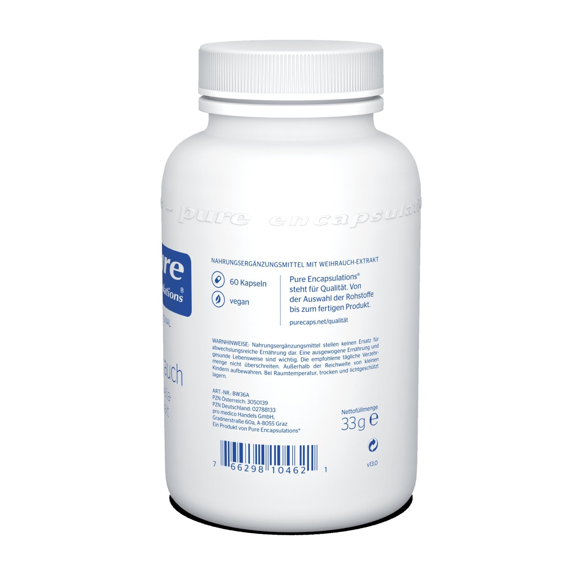 Pure Encapsulations - Weihrauch (Boswellia-Extrakt) - Hochwertiger Weihrauchextrakt - 120 vegane Kapseln
