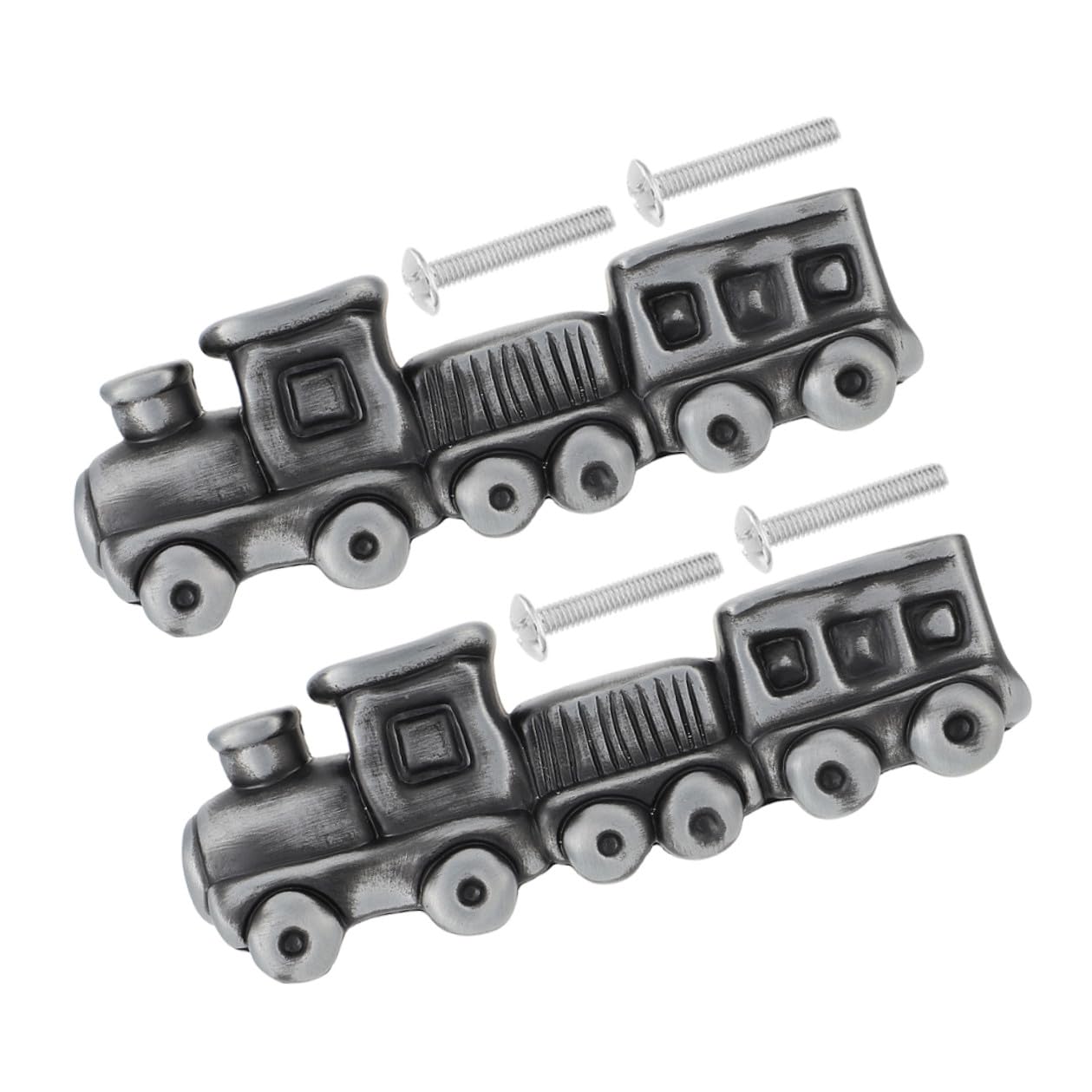 Tiradores para armarios infantiles pequeños de aleación de zinc con forma de tren